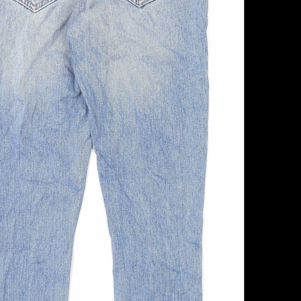 Denim & Co. Womens Blue Cotton Skinny Jeans Size 8 L26 in Regular Zip