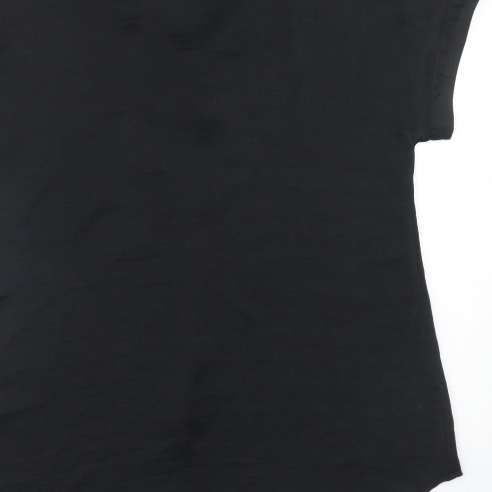 Womens UK Size 6 Marks and Spencer Black Tunic Blouse