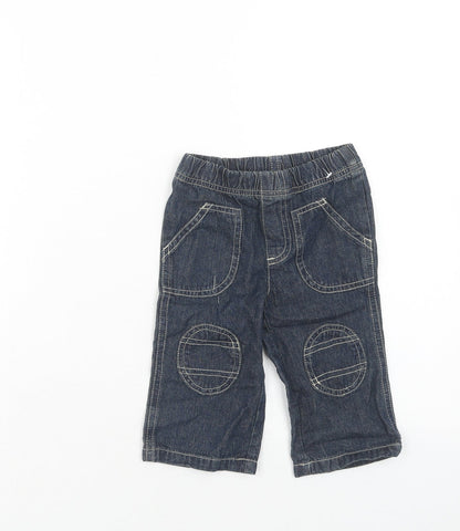 Cherokee Baby Blue Cotton Jogger Jeans Size 6-9 Months L50 cm Pullover