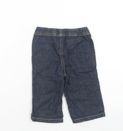 Cherokee Baby Blue Cotton Jogger Jeans Size 6-9 Months L50 cm Pullover