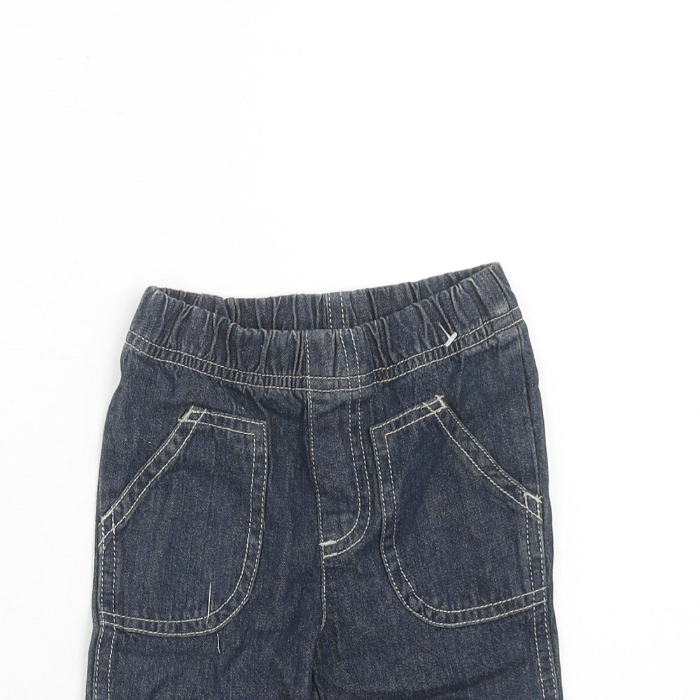 Cherokee Baby Blue Cotton Jogger Jeans Size 6-9 Months L50 cm Pullover