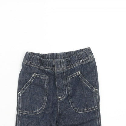 Cherokee Baby Blue Cotton Jogger Jeans Size 6-9 Months L50 cm Pullover