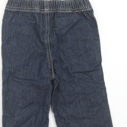 Cherokee Baby Blue Cotton Jogger Jeans Size 6-9 Months L50 cm Pullover