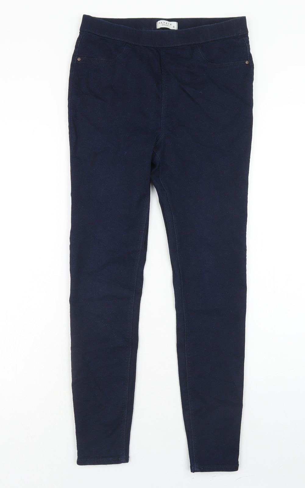 Womens UK Size 8 Papaya Regular Fit Jegging Blue Jeans