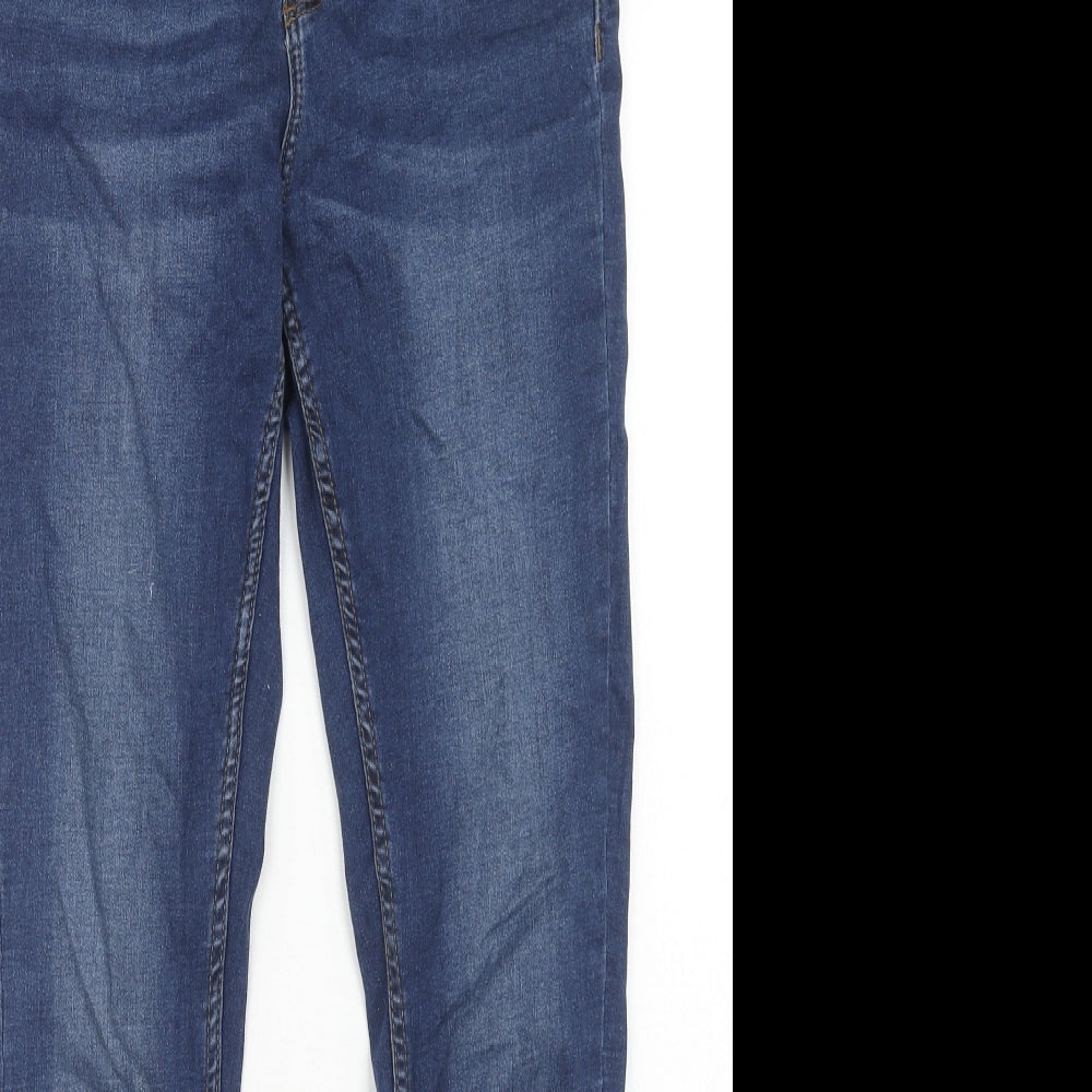 Noisy may Womens Blue Cotton Skinny Jeans Size 26 in L30 in Regular Zip
