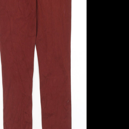 Uniqlo Womens Brown Cotton Skinny Jeans Size 28 in Regular Button