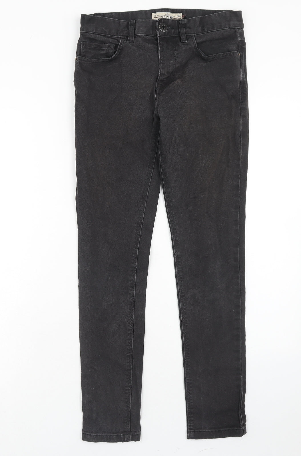 Mens UK Size 28 in NEXT Extra-Slim Fit Skinny Black Jeans