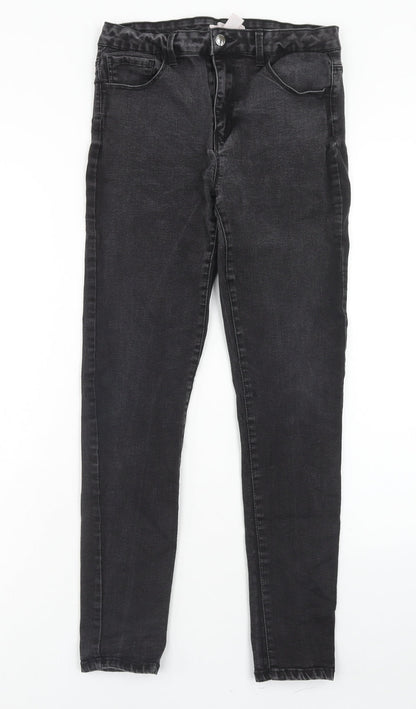 FOREVER 21 Womens Grey Cotton Skinny Jeans Size 28 in Regular Zip