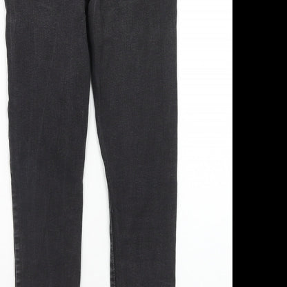 FOREVER 21 Womens Grey Cotton Skinny Jeans Size 28 in Regular Zip