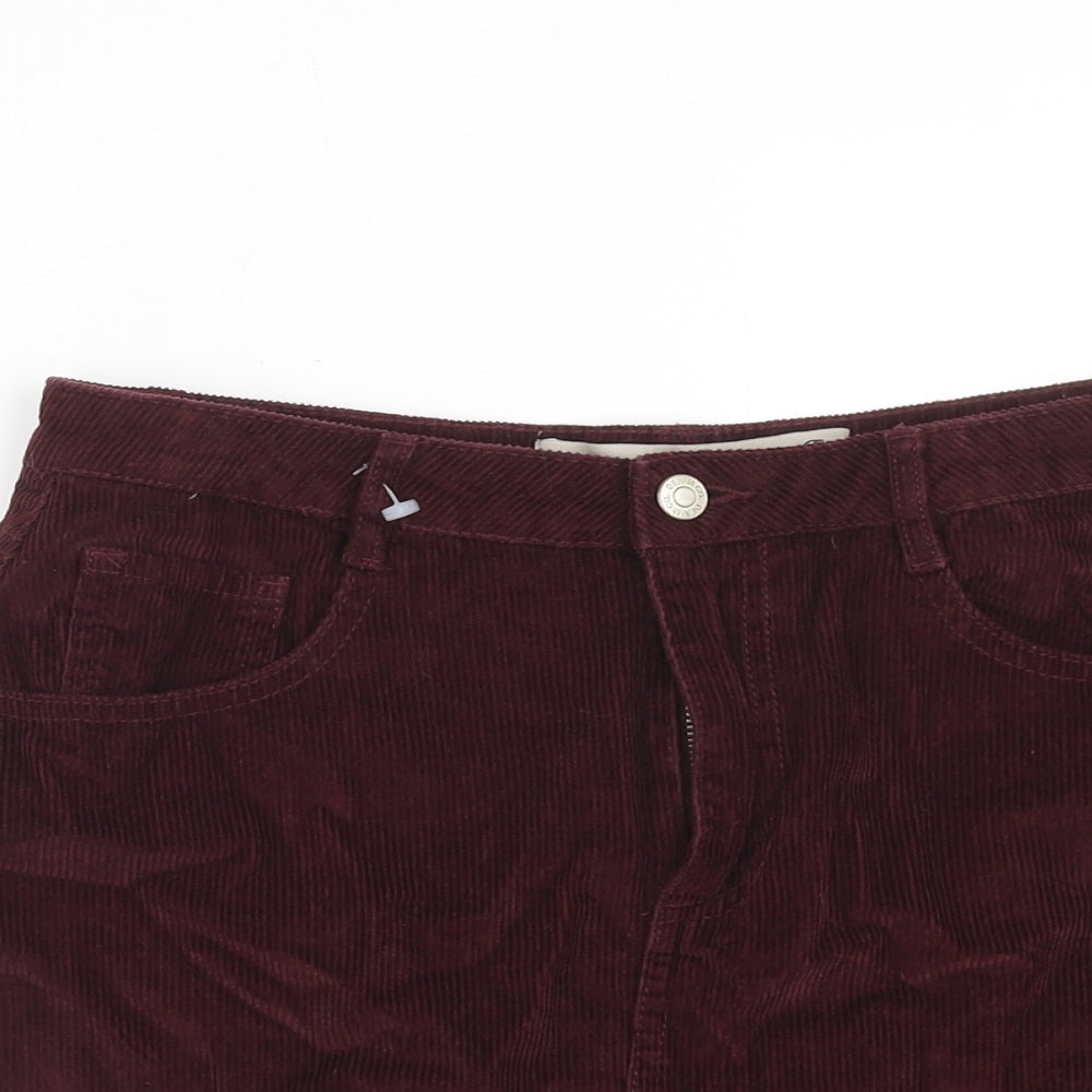 Womens UK Size 12 Denim & Co. Straight & Pencil Corduroy Skirt