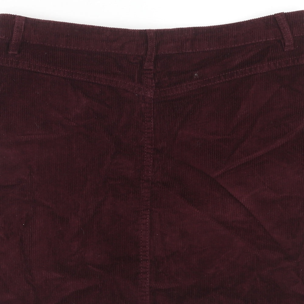 Womens UK Size 12 Denim & Co. Straight & Pencil Corduroy Skirt