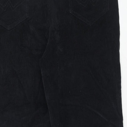 Pegasus Mens Blue Cotton Trousers Size 38 in L27 in Regular Zip