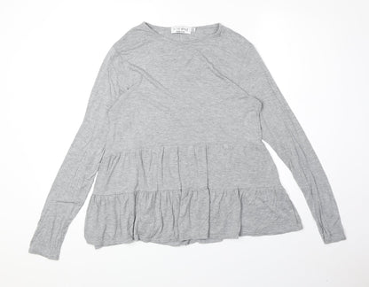 Womens UK Size 12 In the Style Grey Basic T-Shirt