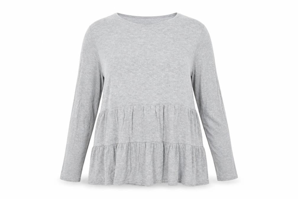 Womens UK Size 12 In the Style Grey Basic T-Shirt