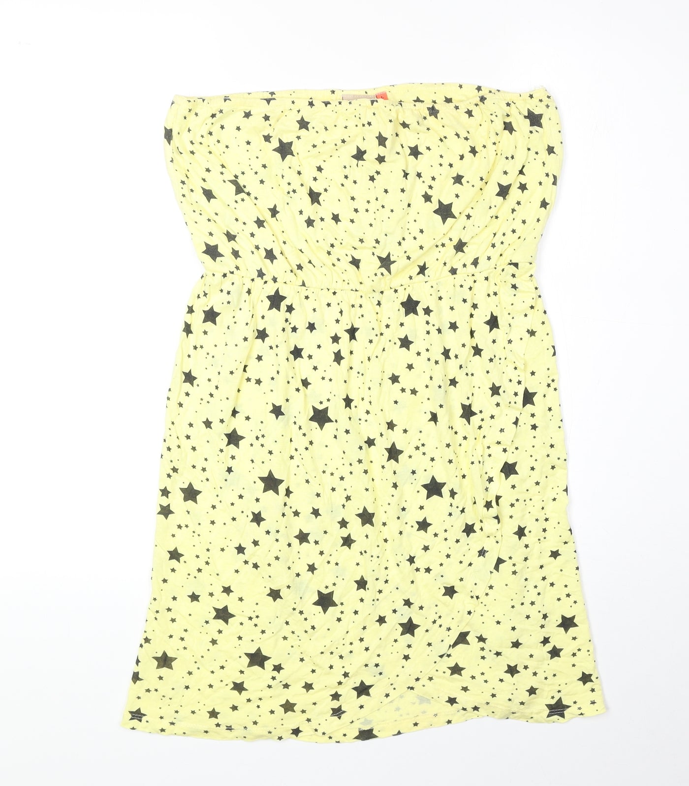 Womens UK Size L Only Yellow Basic Tank