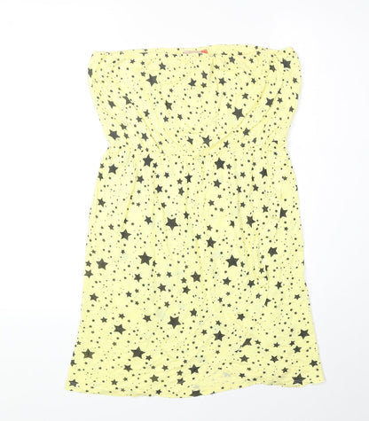 Womens UK Size L Only Yellow Basic Tank