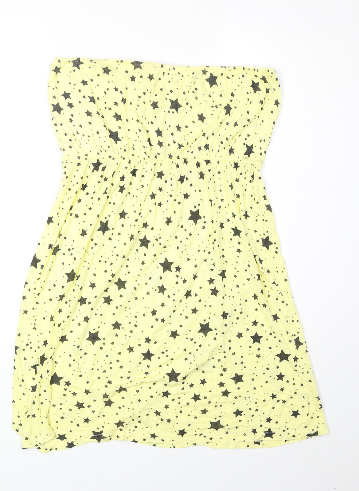 Womens UK Size L Only Yellow Basic Tank