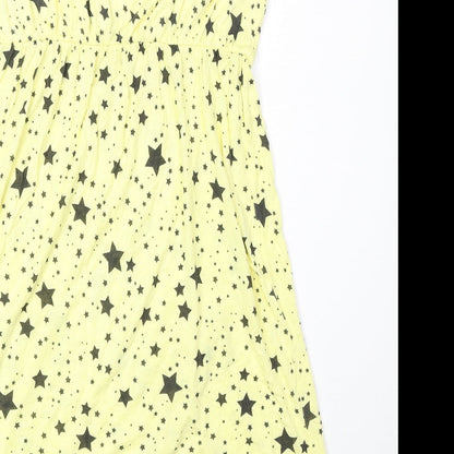 Womens UK Size L Only Yellow Basic Tank
