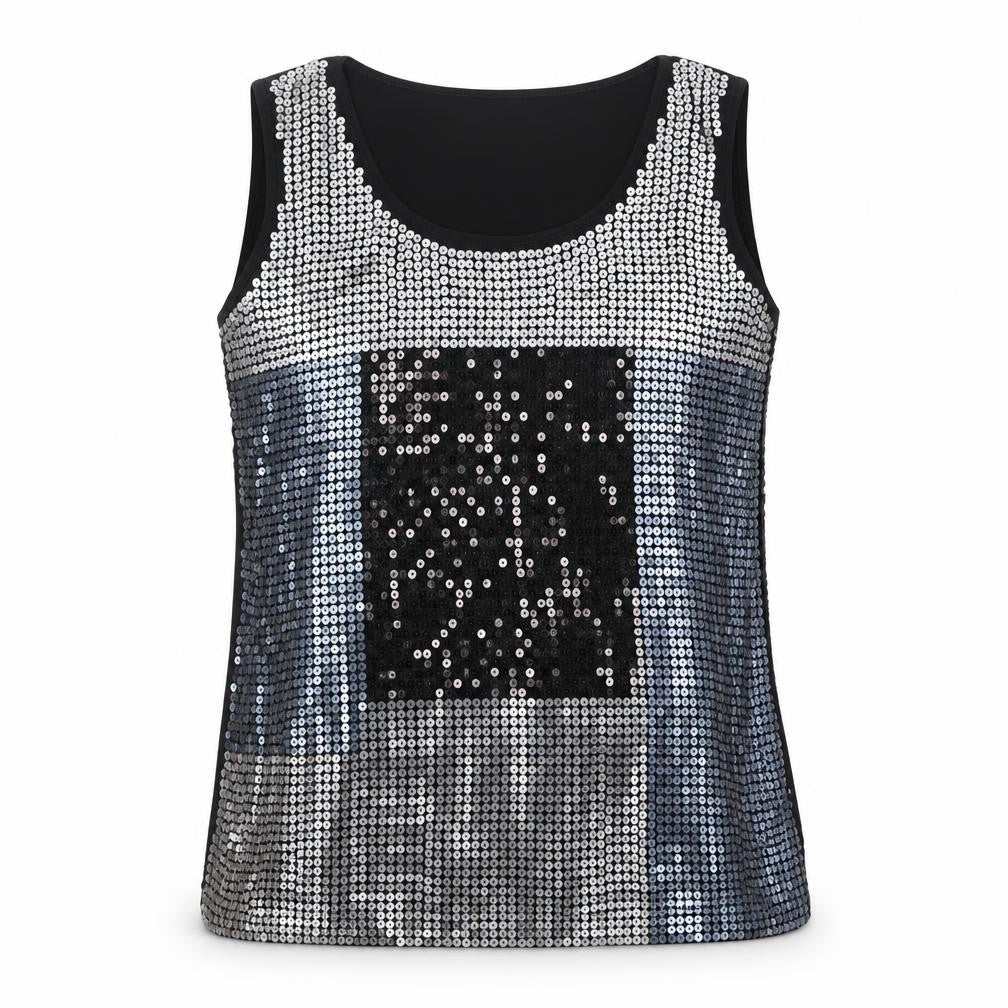 Womens UK Size L Antthony Black Basic Tank