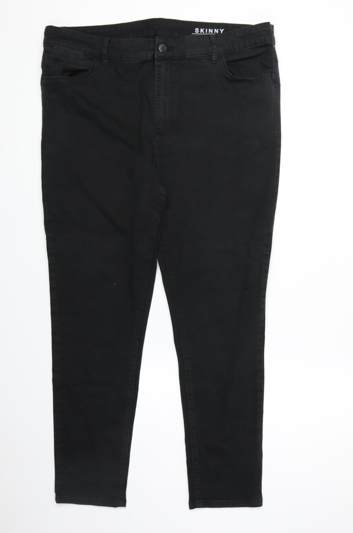 Womens UK Size 37 in Preworn Regular Fit Skinny Black Jeans