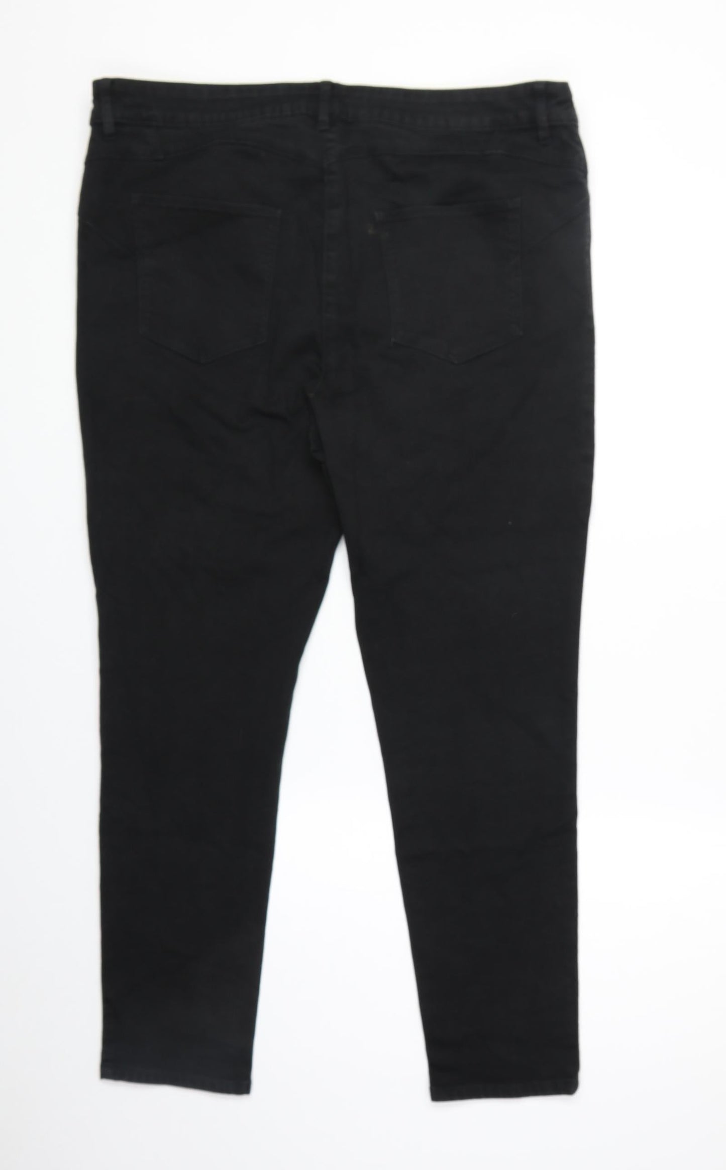Womens UK Size 37 in Preworn Regular Fit Skinny Black Jeans