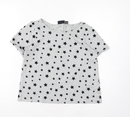 Womens UK Size XS ESMARA Grey Basic T-Shirt