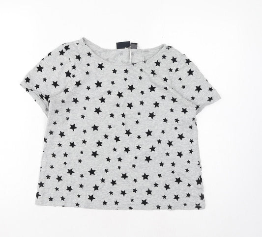 Womens UK Size XS ESMARA Grey Basic T-Shirt