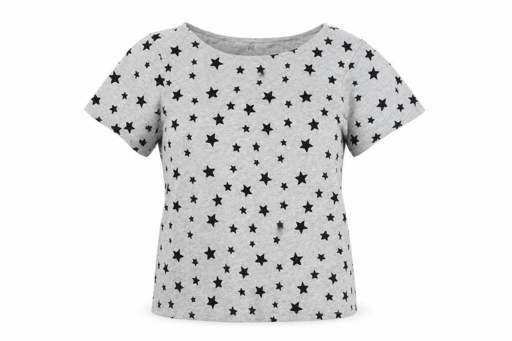 Womens UK Size XS ESMARA Grey Basic T-Shirt