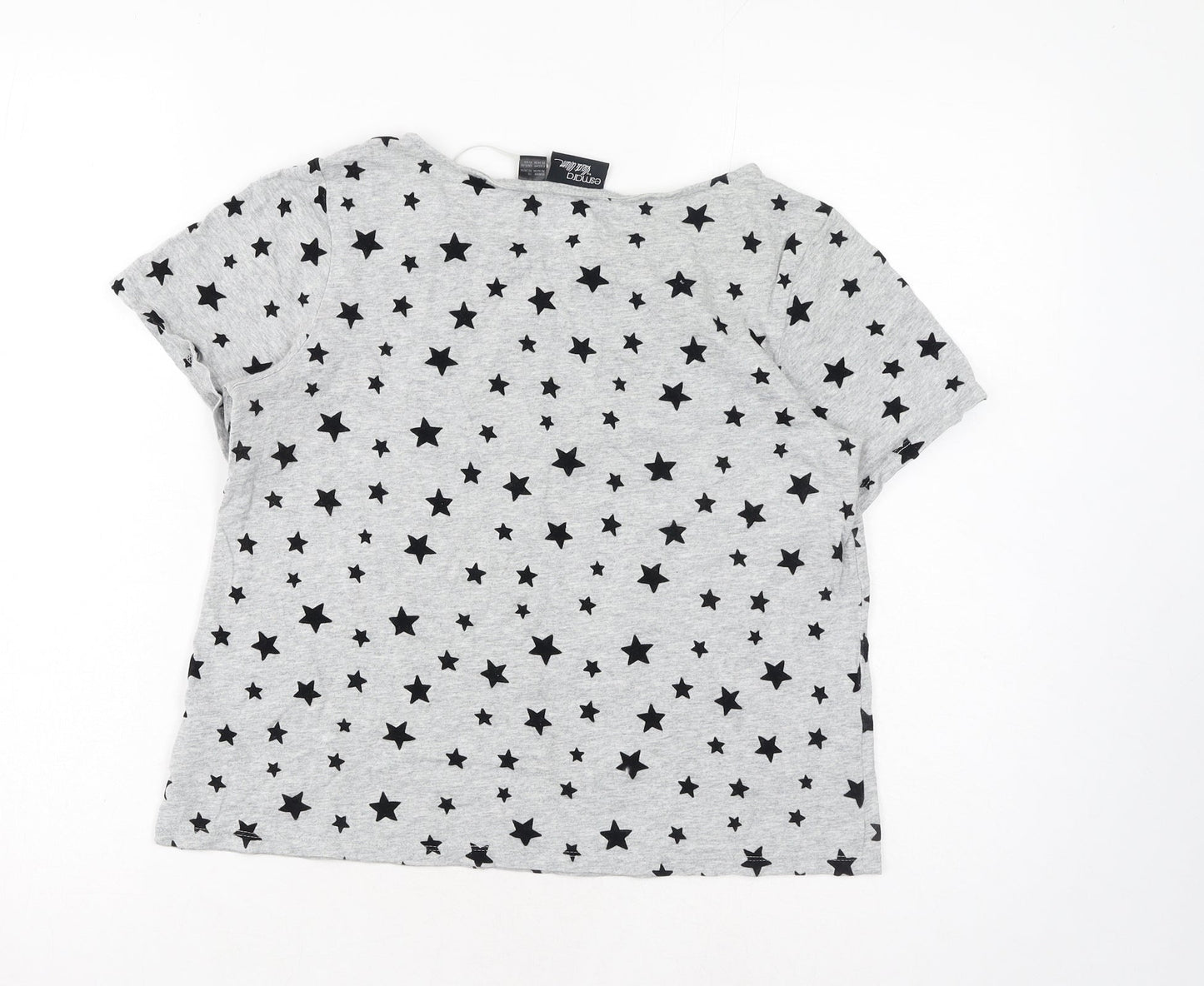 Womens UK Size XS ESMARA Grey Basic T-Shirt