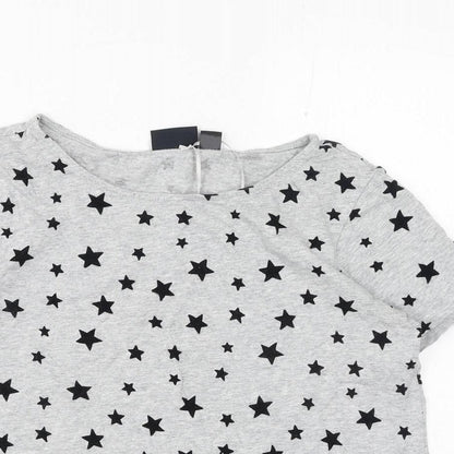 Womens UK Size XS ESMARA Grey Basic T-Shirt
