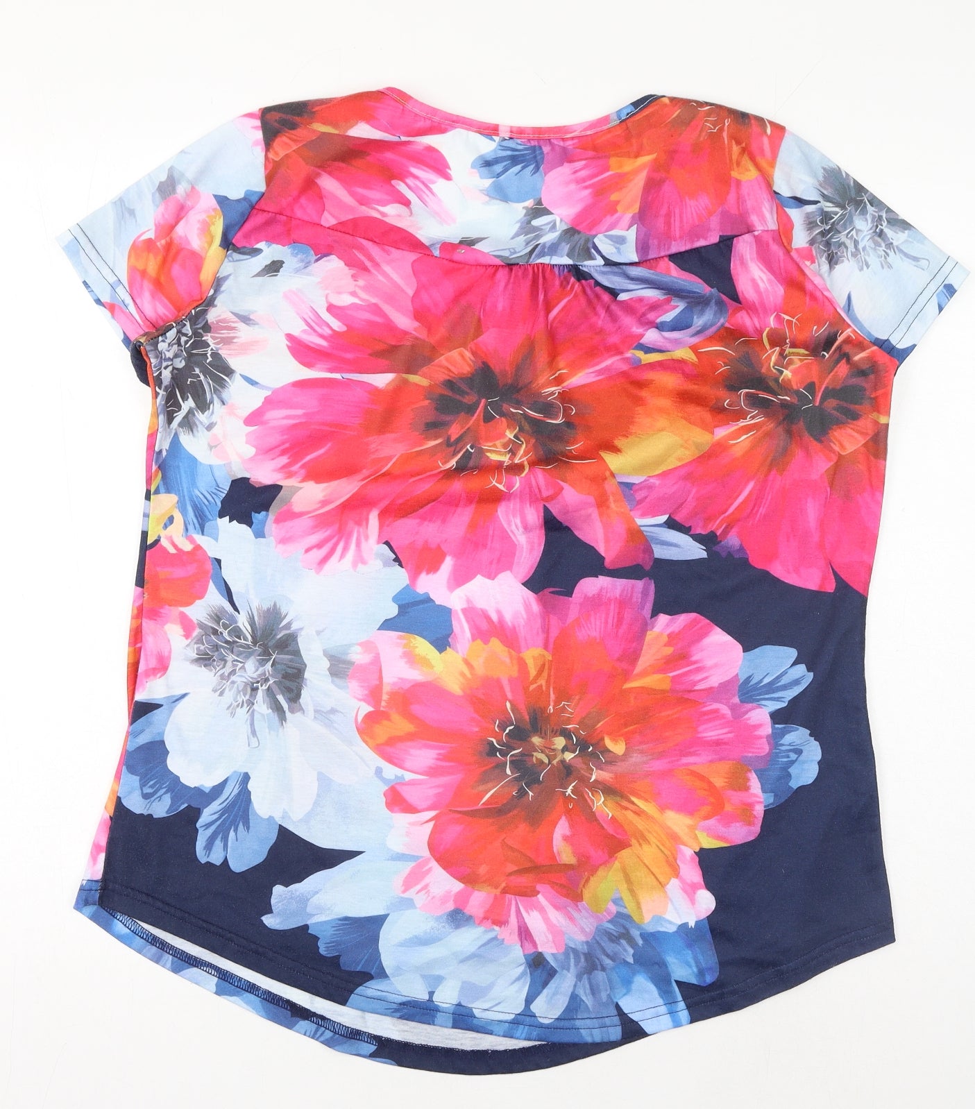 Womens UK Size M Preworn Multicoloured Basic T-Shirt