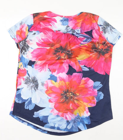 Womens UK Size M Preworn Multicoloured Basic T-Shirt