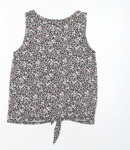 Womens UK Size 8 New Look Multicoloured Basic Tank