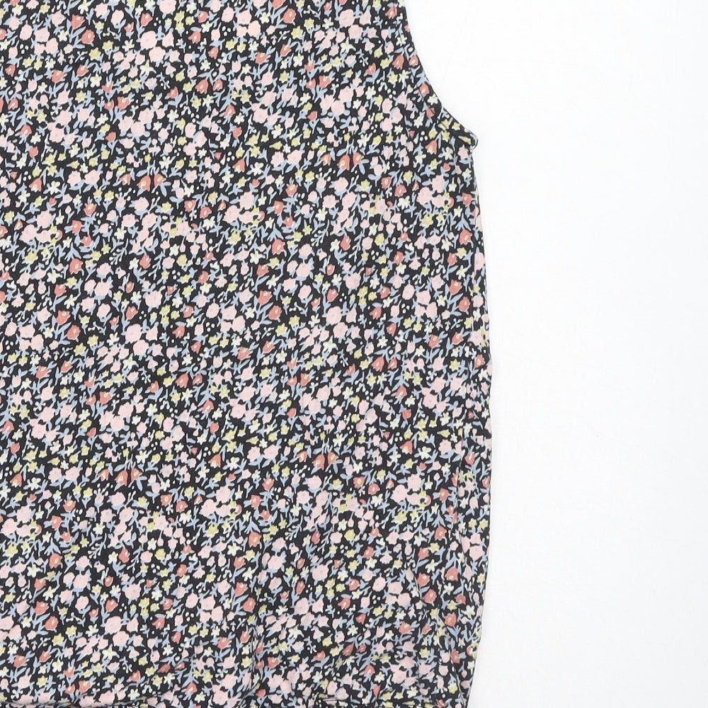 Womens UK Size 8 New Look Multicoloured Basic Tank