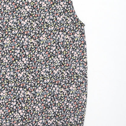 Womens UK Size 8 New Look Multicoloured Basic Tank