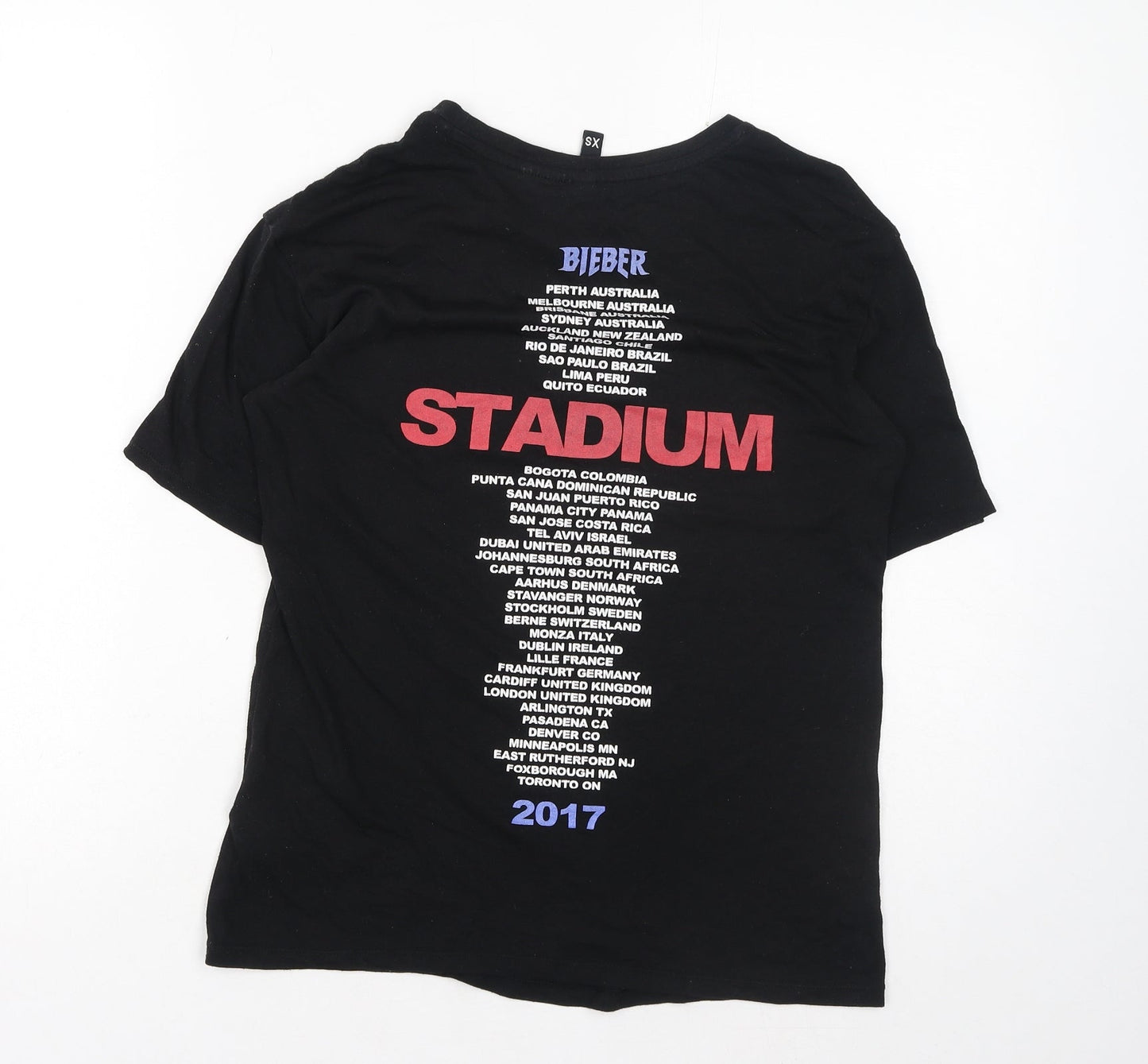 Womens UK Size XS H&M Black Basic T-Shirt