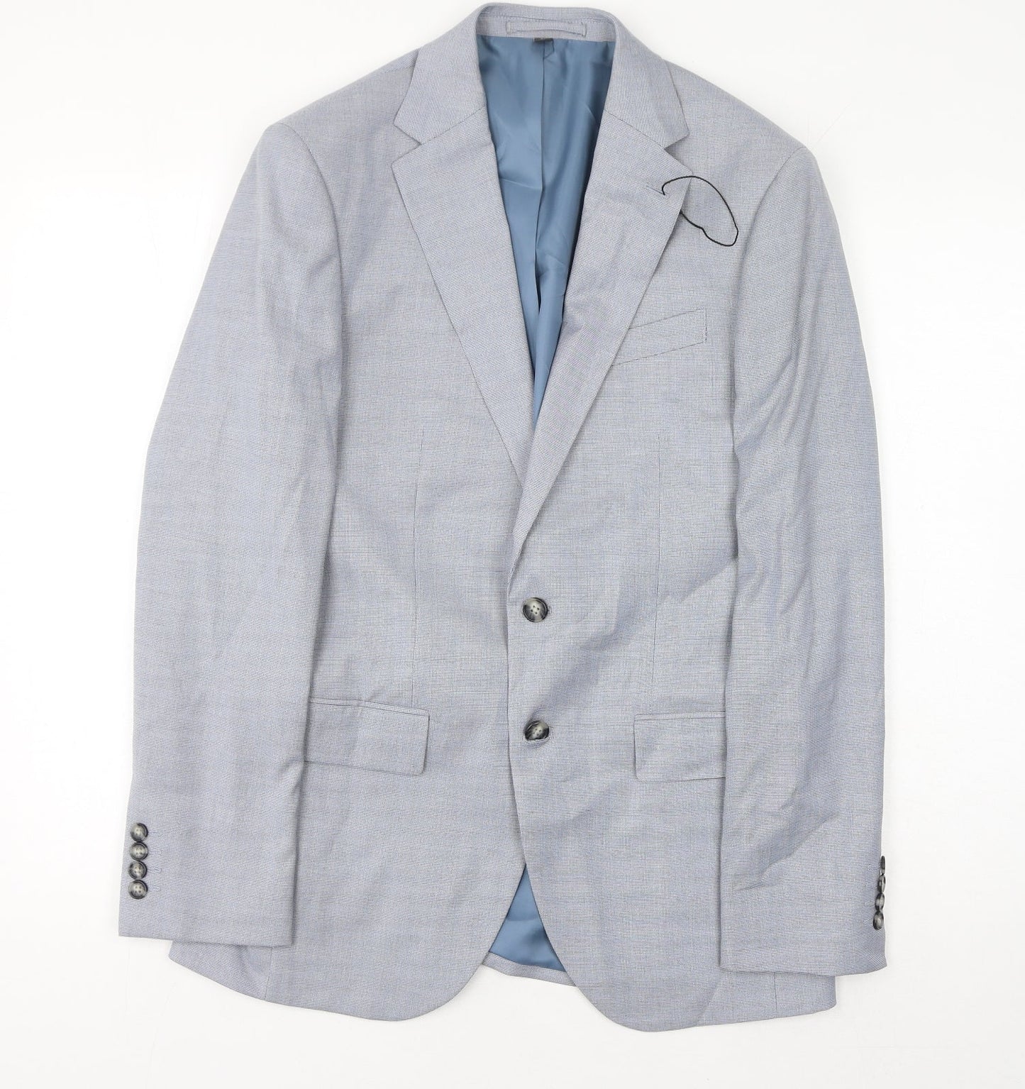 Mens UK Size 38 Marks and Spencer Regular Blue Suit Jacket