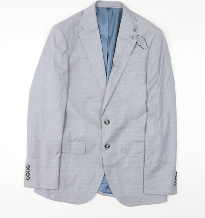 Mens UK Size 38 Marks and Spencer Regular Blue Suit Jacket