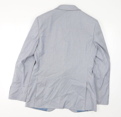 Mens UK Size 38 Marks and Spencer Regular Blue Suit Jacket