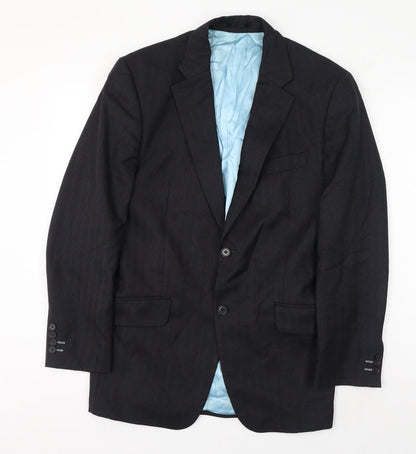 Mens UK Size 40 Preworn Regular Black Suit Jacket