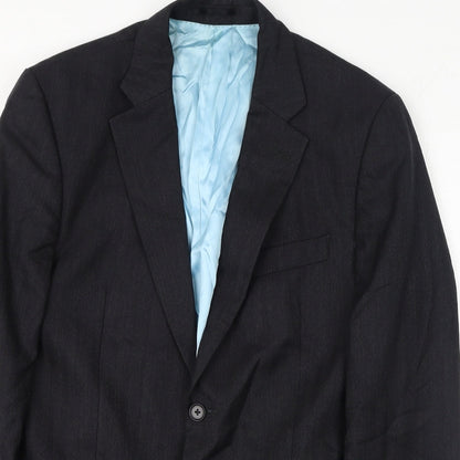Mens UK Size 40 Preworn Regular Black Suit Jacket
