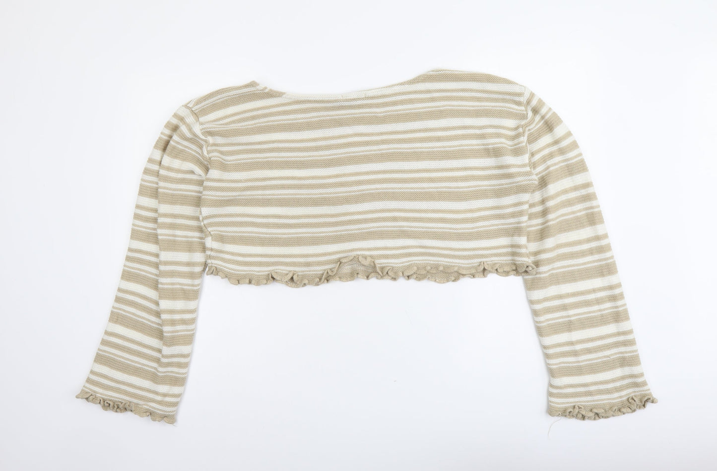 Womens UK Size S Nasty Gal Beige Pullover Jumper