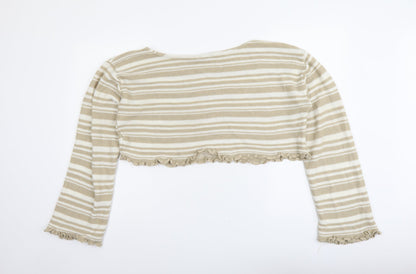 Womens UK Size S Nasty Gal Beige Pullover Jumper