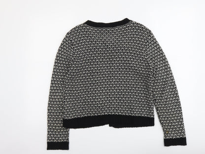 Womens UK Size M Klass Black Cardigan Jumper