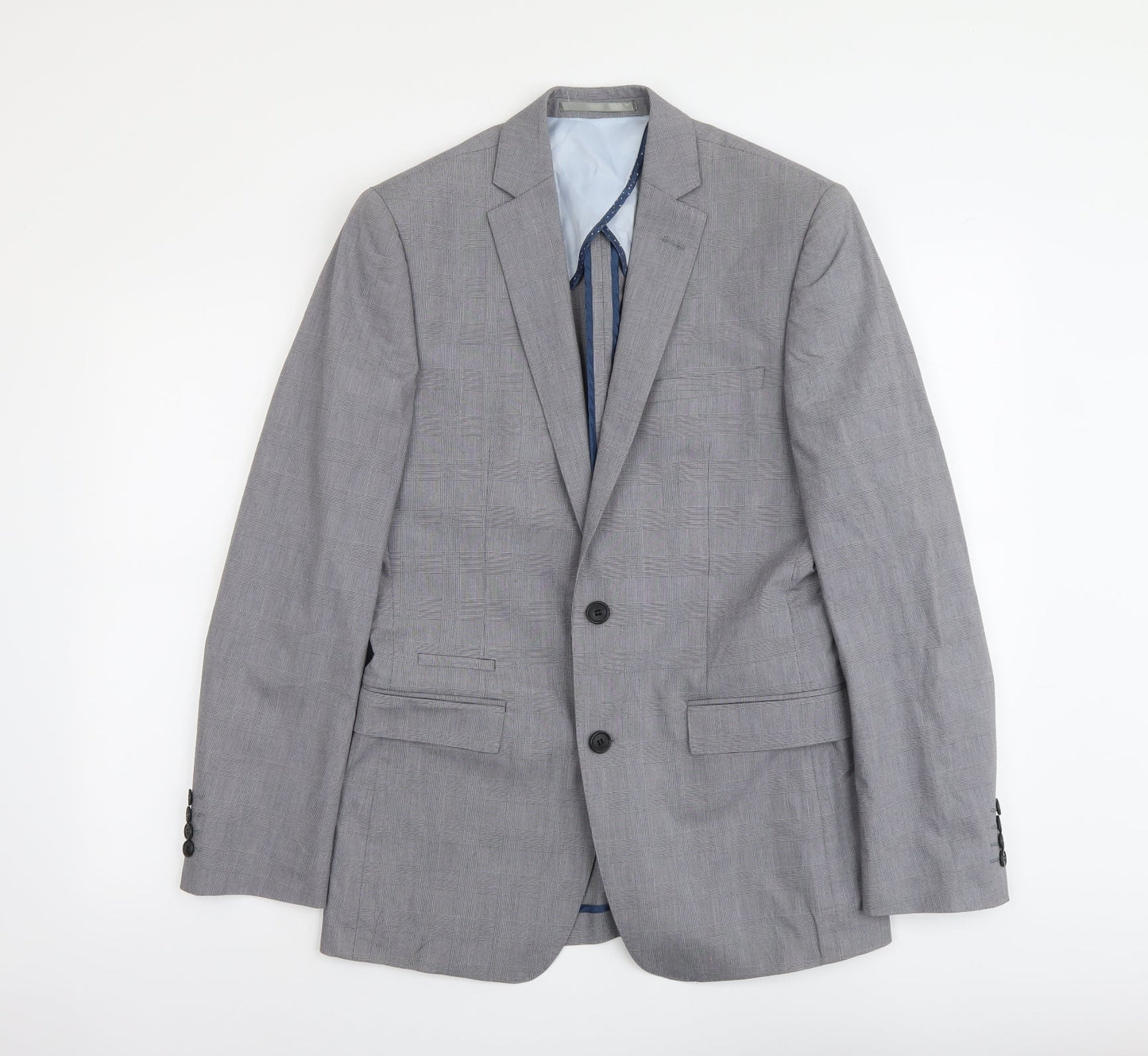 Mens UK Size M French Connection Regular Grey Suit Jacket