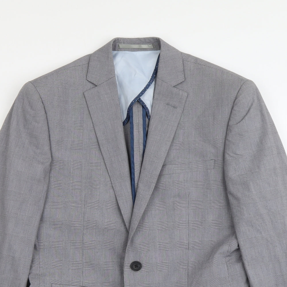 Mens UK Size M French Connection Regular Grey Suit Jacket