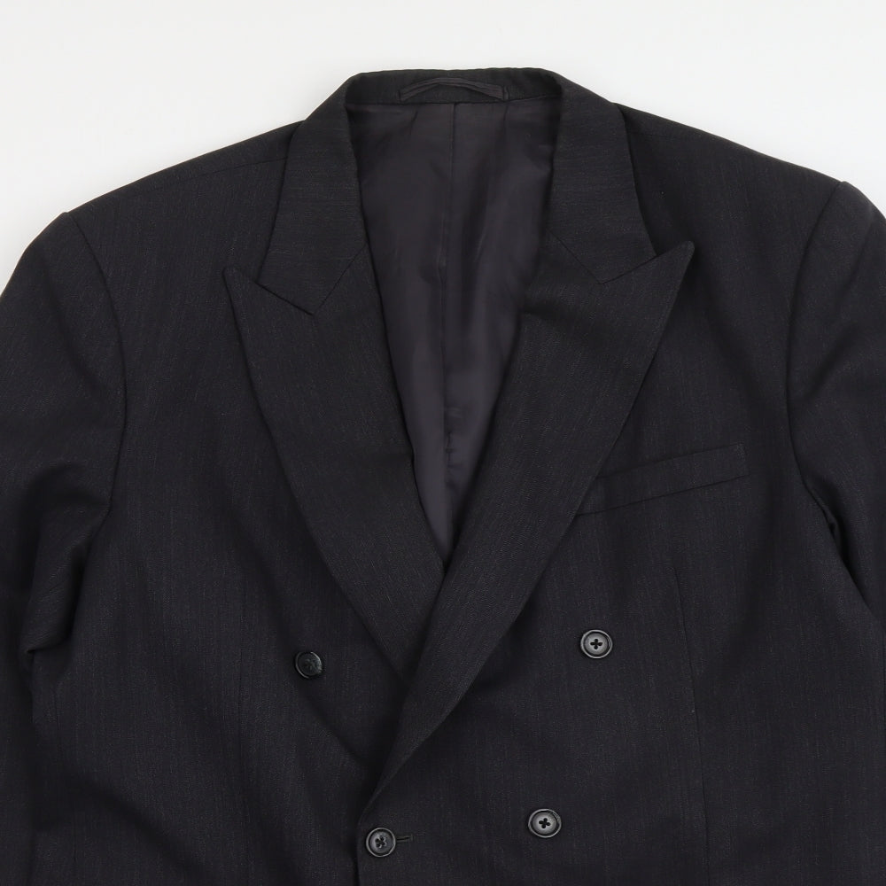 Sam's Mens Grey Polyester Jacket Suit Jacket Size L Regular