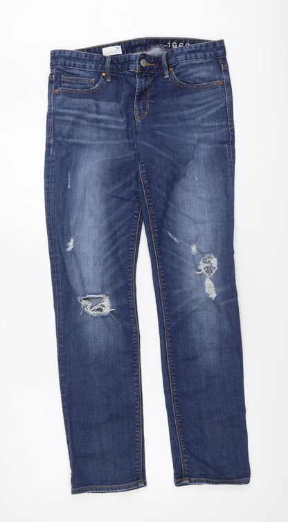 Womens UK Size 28 in Gap Regular Fit Straight Blue Jeans