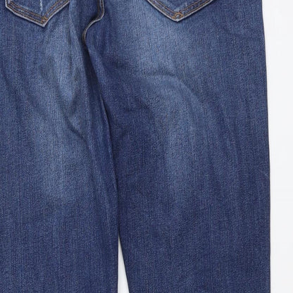 Womens UK Size 28 in Gap Regular Fit Straight Blue Jeans