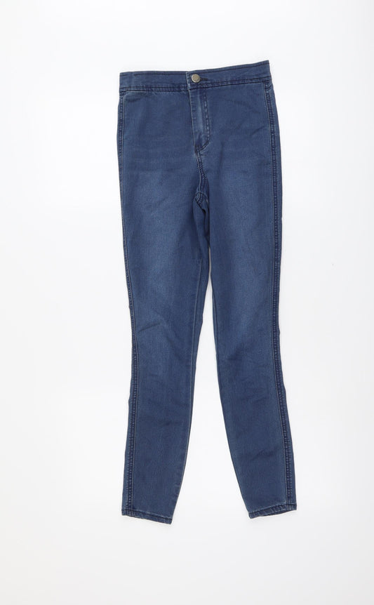 ASOS Womens Blue Cotton Skinny Jeans Size 24 in L30 in Regular Button